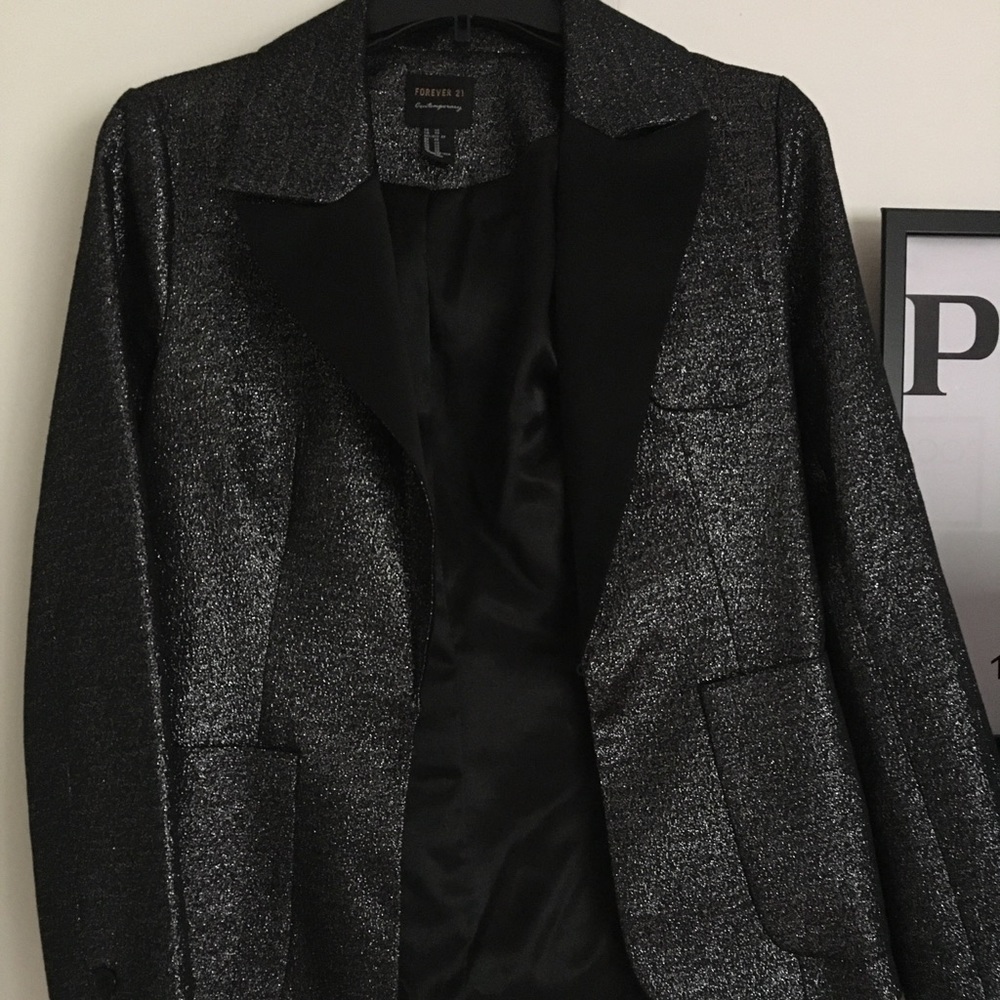Sparkle forever21 blazer